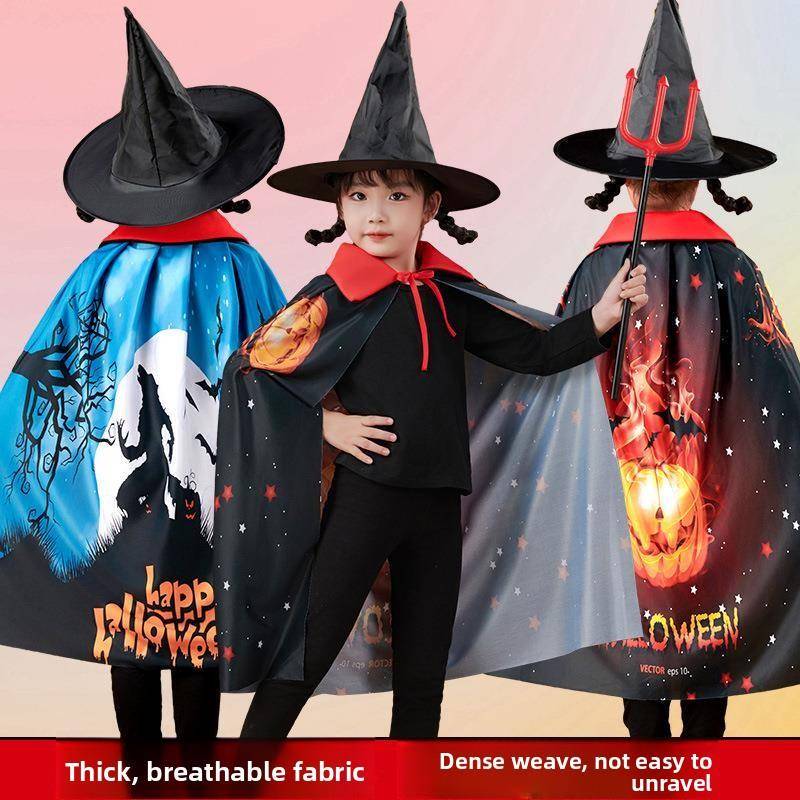 Ethnic Fashion Clothing - Halloween Children's Performance Cloak Traditional Ethnic