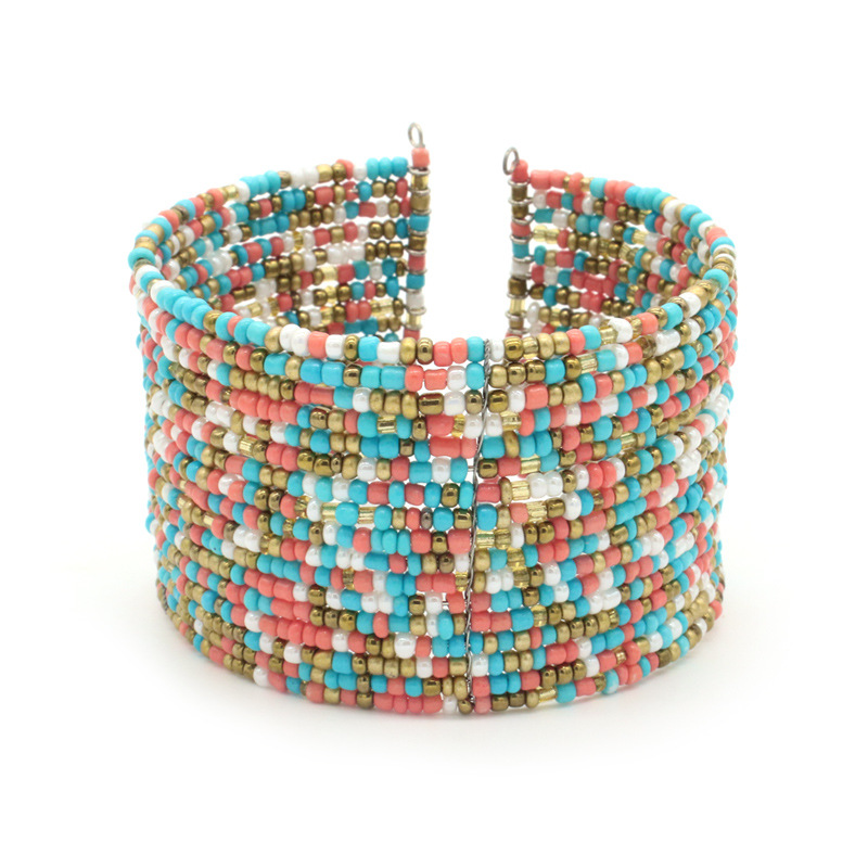 Ethnic Fashion Photography - Handmade Beaded Bracelet Bohemian Ethnic Style