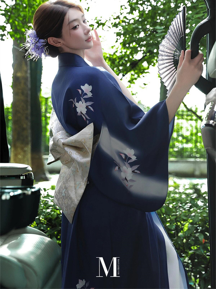 Ethnic Fashion Photography - Improved Version Traditional Japanese Kimono Dress