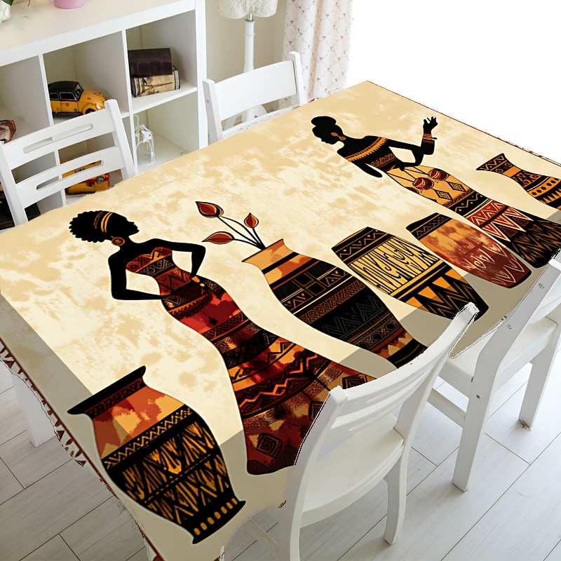 Ethnic Fashion House - One African-style tablecloth with ethnic patterns,