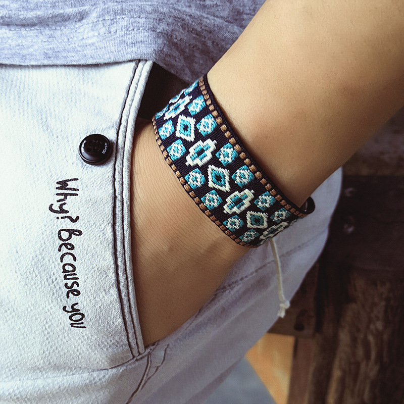 Ethnic Fashion Brands - Ethnic Style Fashion Hand-woven bracelets Jacquard