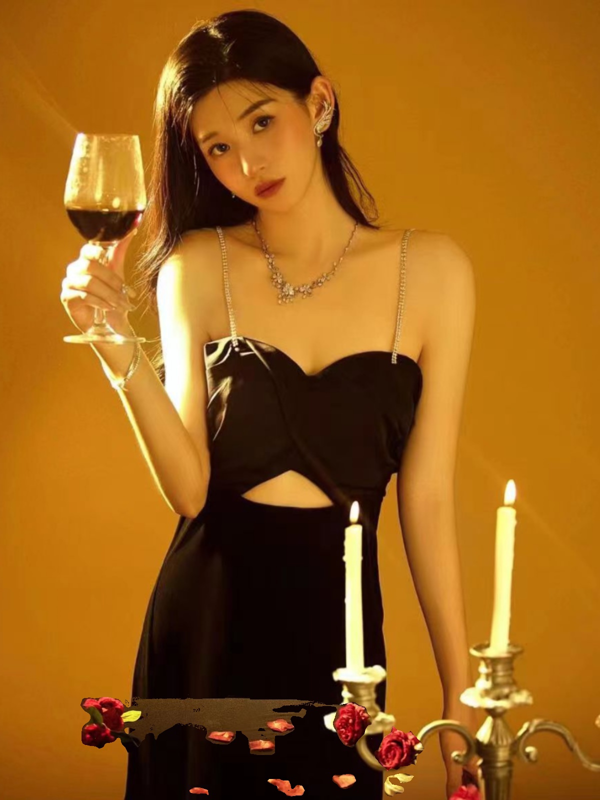 Ethnic Fashion Photography - Sexy Backless Strap Dress Photography Studio