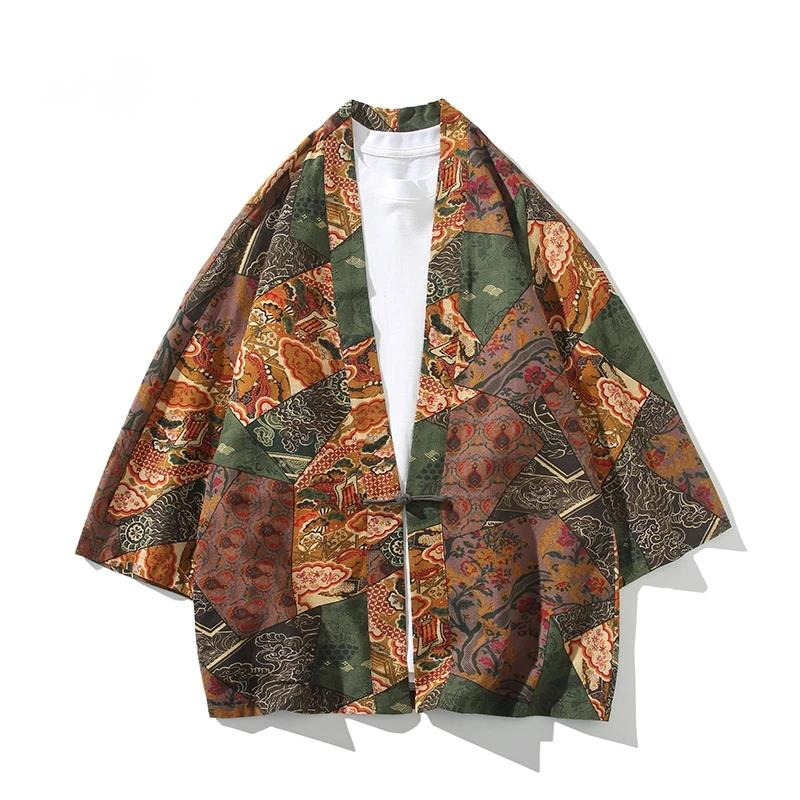 Ethnic Fashion Clothing - Ethnic Style Print Yukata Men Women