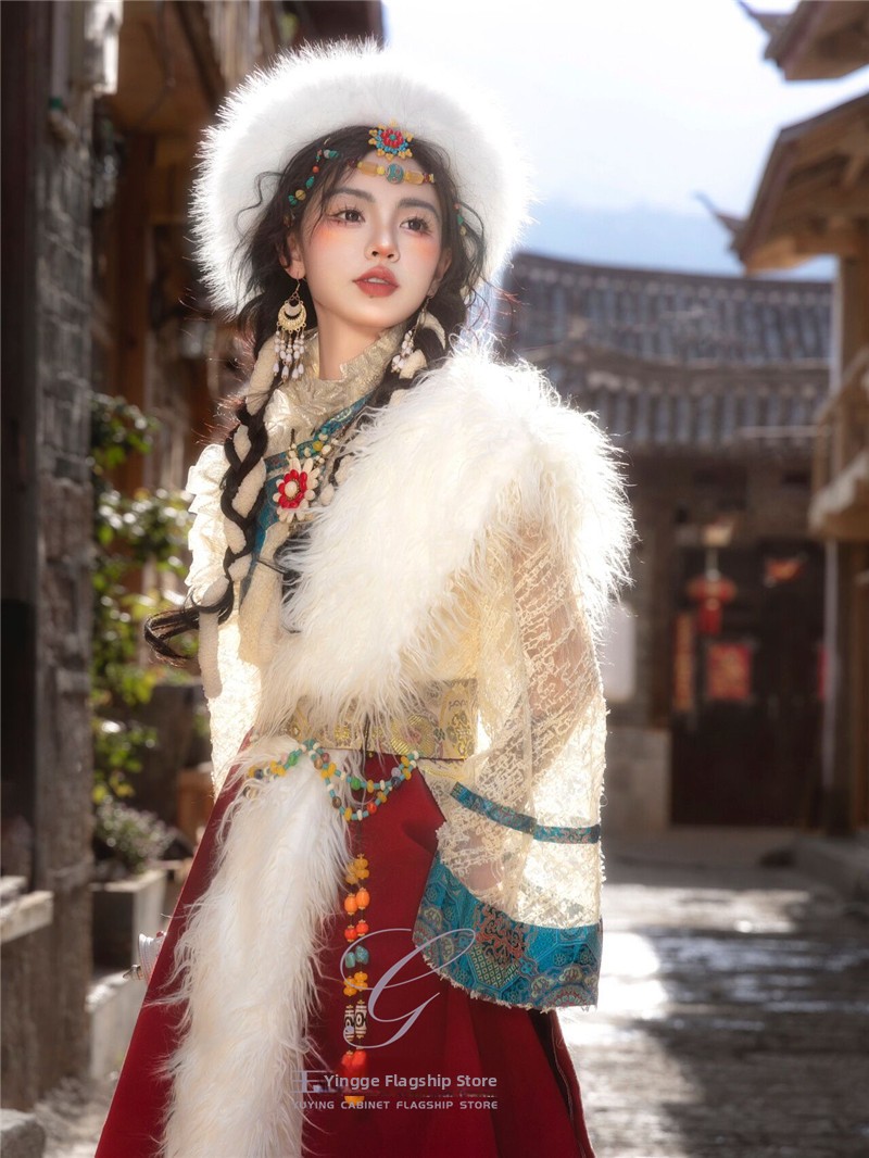Tibetan Ethnic Women's New Sty - огляд і ціна Ethnic Fashion Photography