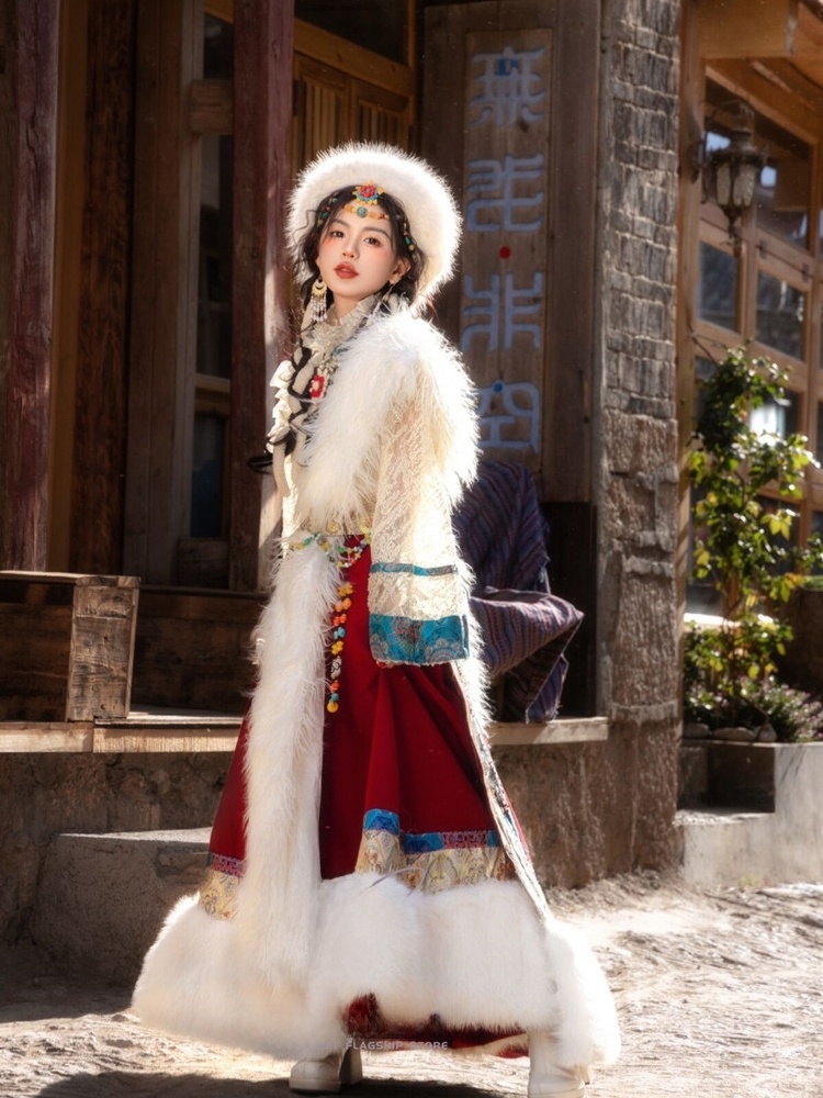 Tibetan Ethnic Women's New Sty - огляд і ціна Ethnic Fashion Photography