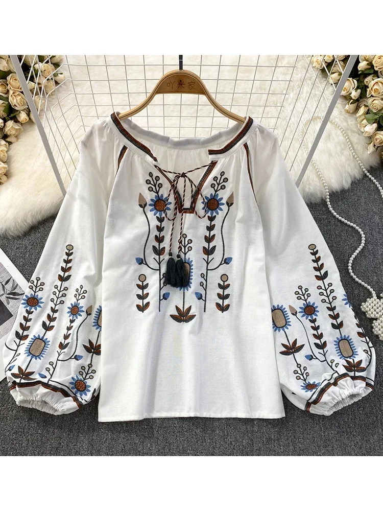 Women Spring Blouse Ethnic Sty - огляд і ціна Ethnic Fashion Clothing
