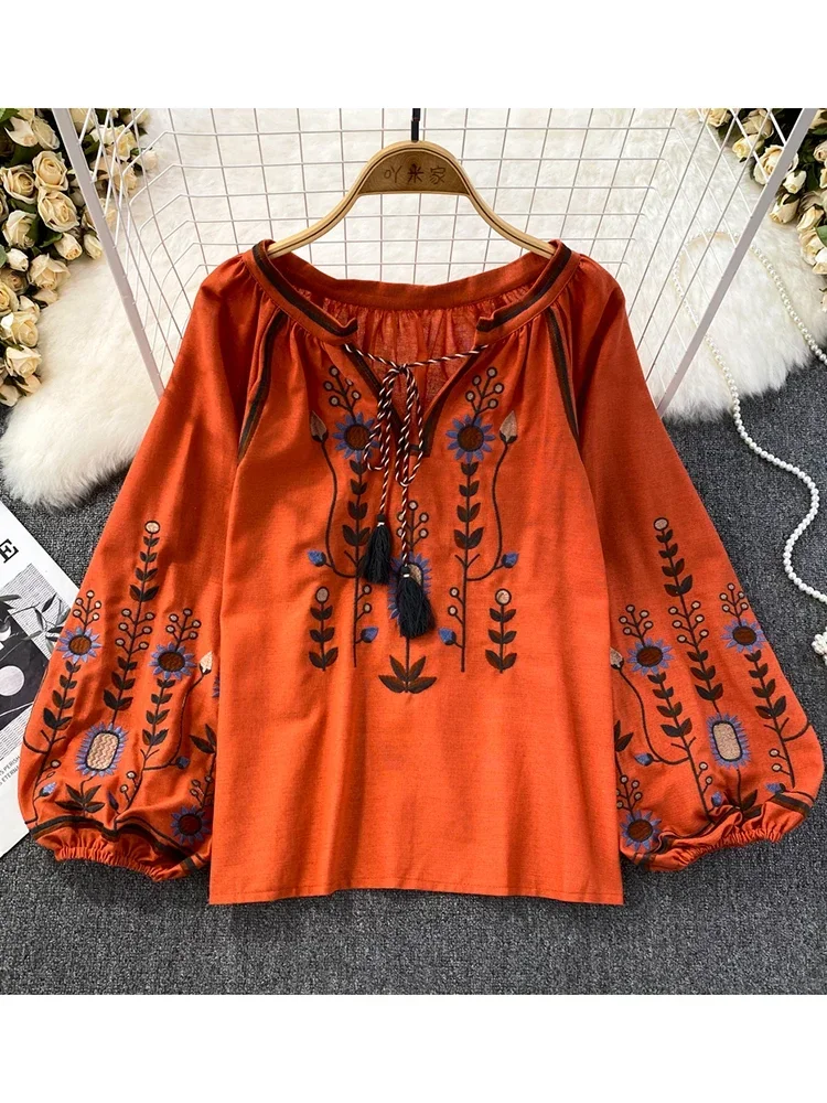 Women Spring Blouse Ethnic Sty - огляд і ціна Ethnic Fashion Clothing