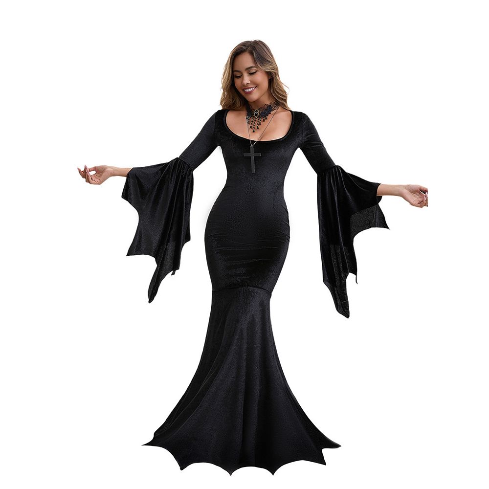 Gothic  Bat Witch Long Dress H - огляд і ціна Ethnic Clothing & Online Fashion Store Khaadi Us