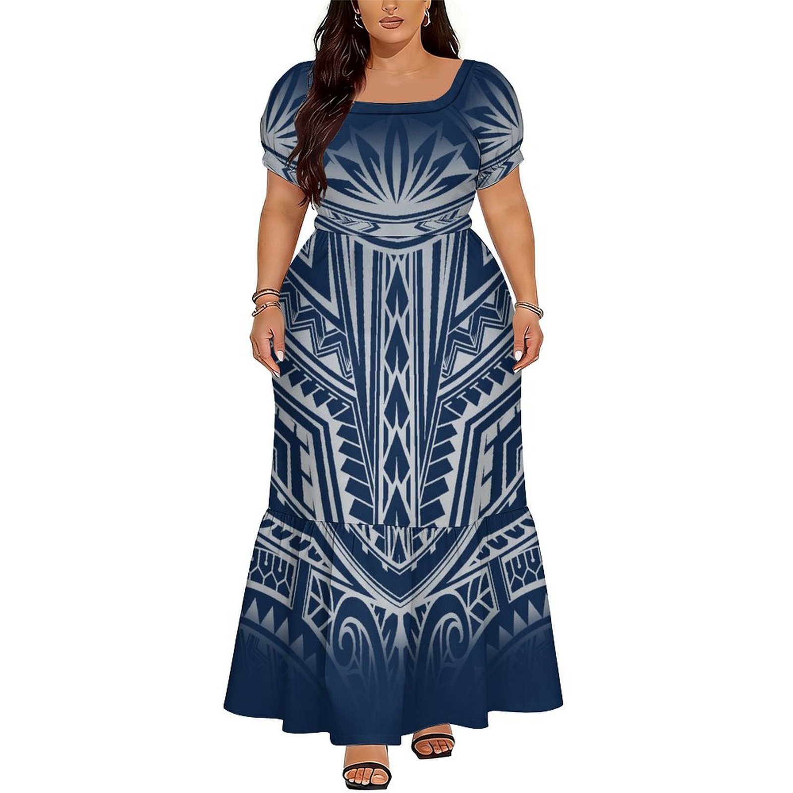 Hot-Selling Elegant V-Neck Lon - огляд і ціна Ethnic Style Dresses