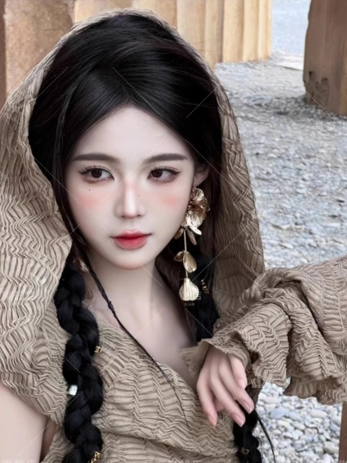 Desert  Themed Long Dress Wome - огляд і ціна Ethnic Fashion Photography