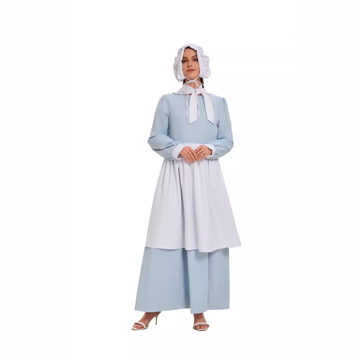 Blue Halloween COS Dress with  - огляд і ціна Ethnic Style Dresses