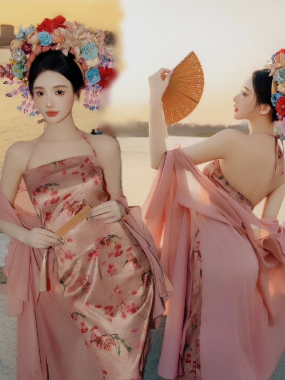 Xinpu Women's Floral Hairpin T - огляд і ціна Ethnic Style Dresses