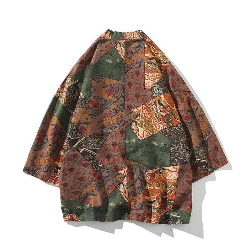 Ethnic Style Print Yukata Men  - огляд і ціна Ethnic Fashion Clothing