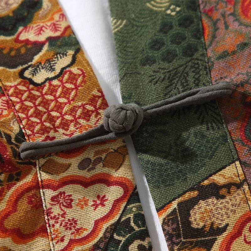 Ethnic Style Print Yukata Men  - огляд і ціна Ethnic Fashion Clothing