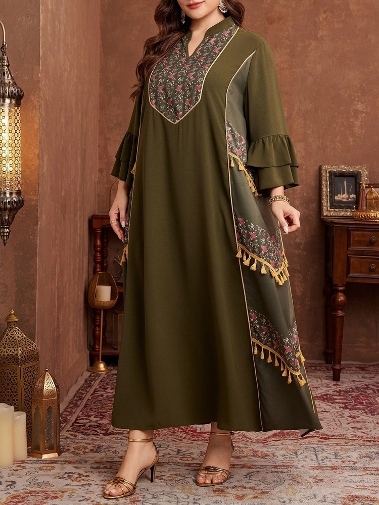 GIBSIE Plus Size Ethnic Style  - огляд і ціна Ethnic Style Dresses